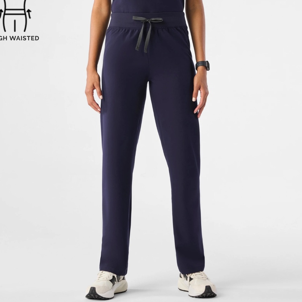 Figs High Waisted Livingston Navy Blue Scrub Pants